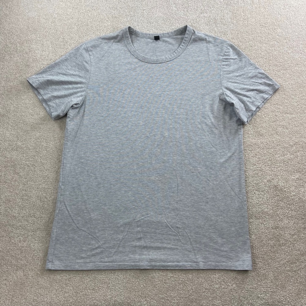 Lululemon 5 Year Basic Tee Mens Large Grey Heathered Short Sleeve Crewneck